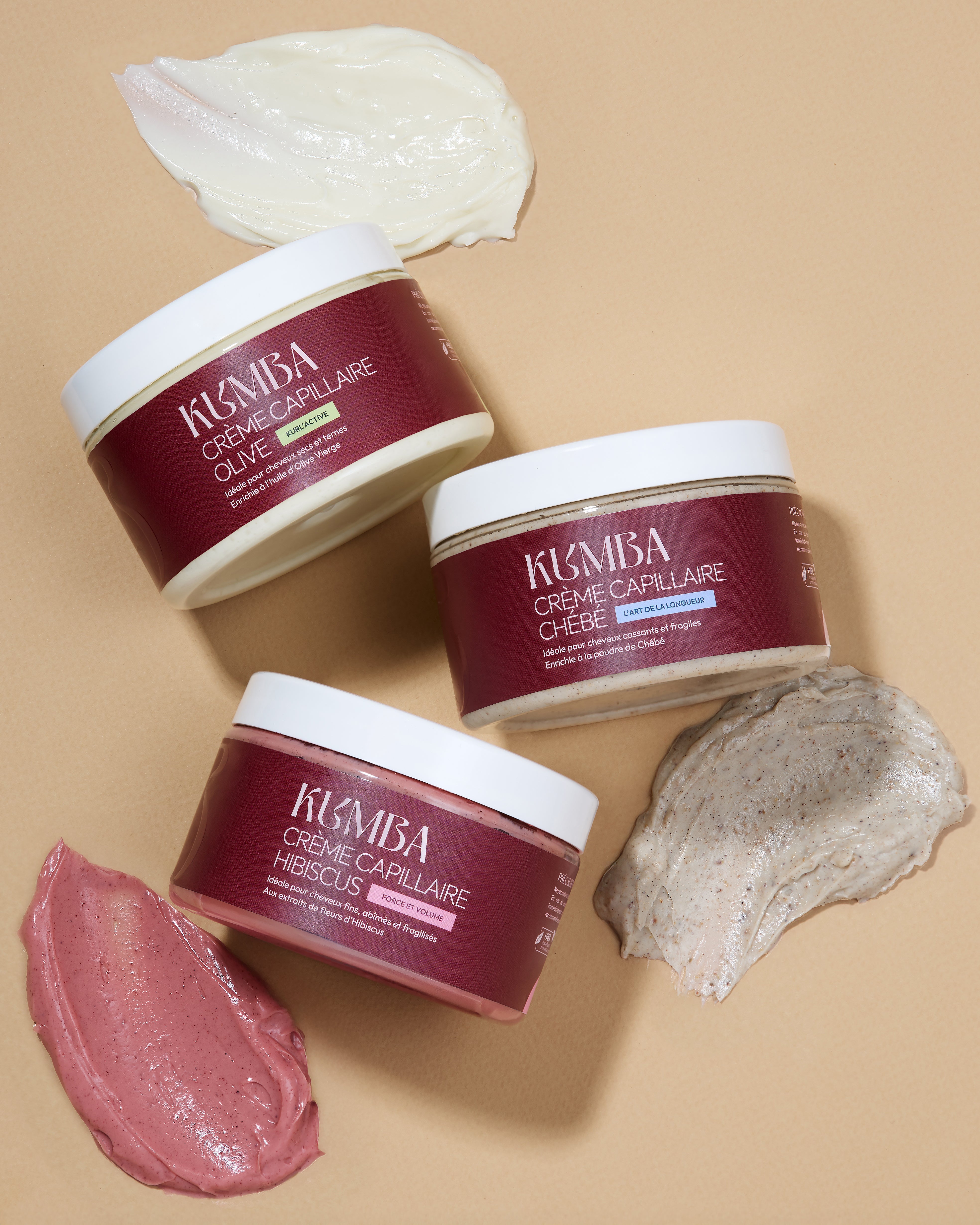 crème capillaire hydratante hibiscus Kumba Cosmetics, force et volume pour cheveux fins et fragilisés : crépus, frisés, bouclés, ondulés