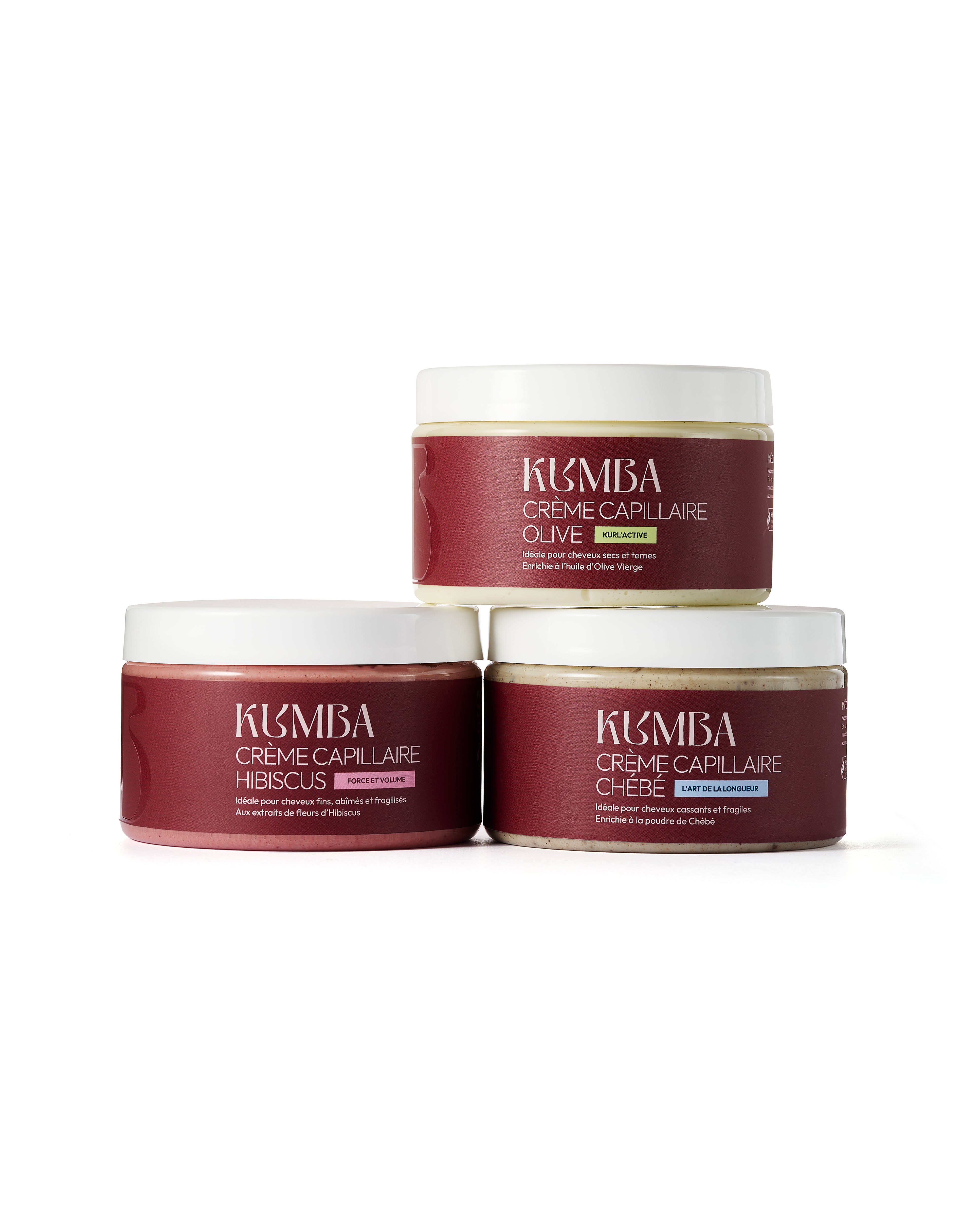 crème capillaire hydratante hibiscus Kumba Cosmetics, force et volume pour cheveux fins et fragilisés : crépus, frisés, bouclés, ondulés