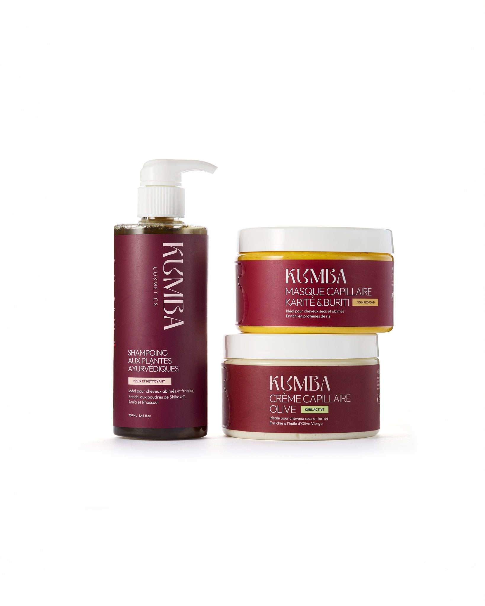 Trio Douceur — Shampoing, Crème & Masque