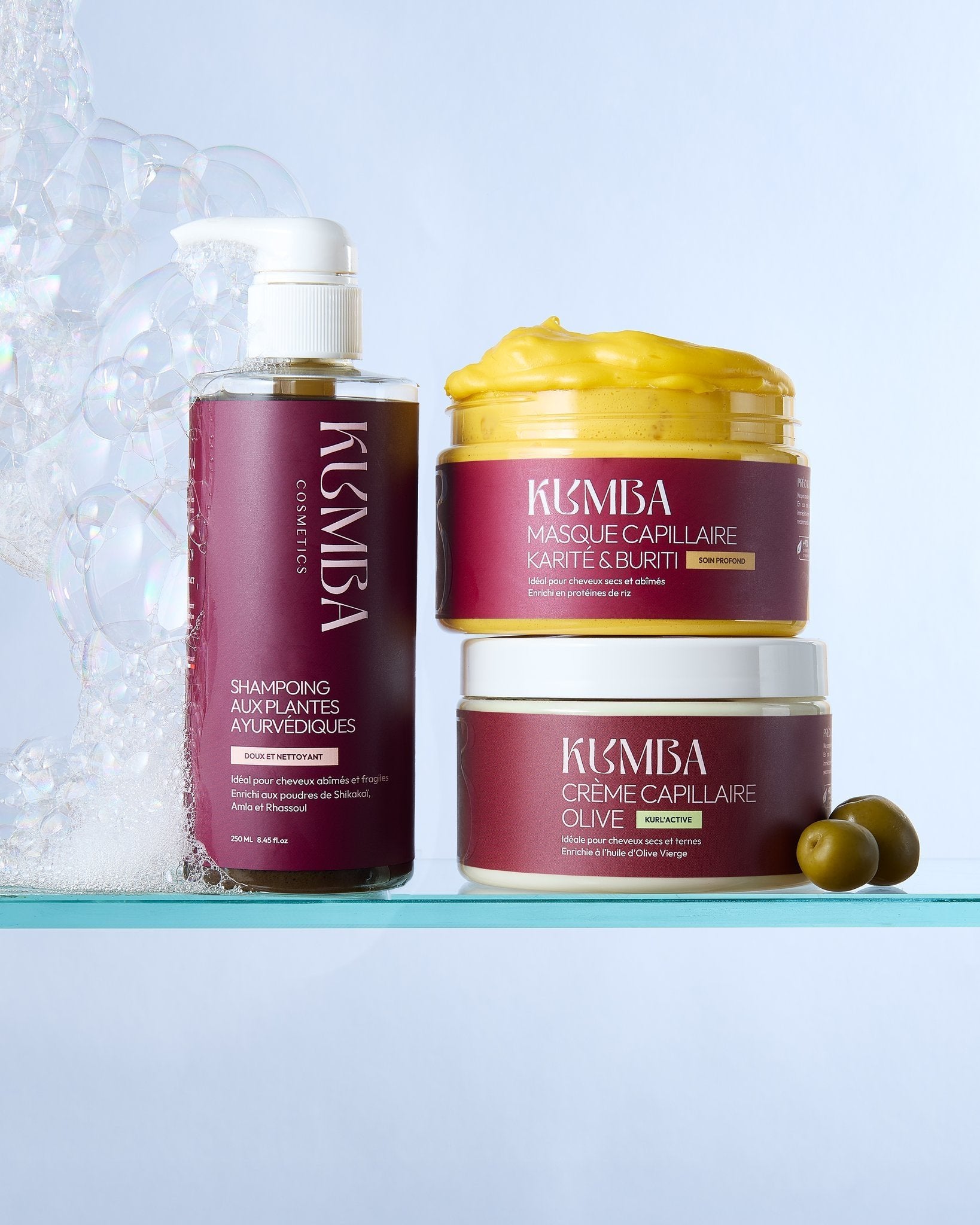 Trio Douceur — Shampoing, Crème & Masque