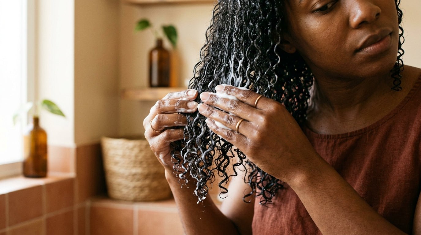 Comment appliquer un leave-in sur cheveux bouclés sans les alourdir
