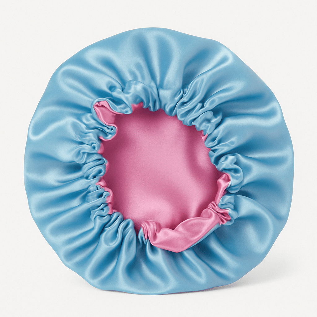 bonnet satin cheveux Kumba Cosmetics, pour cheveux texturés : crépus, frisés, bouclés, ondulés