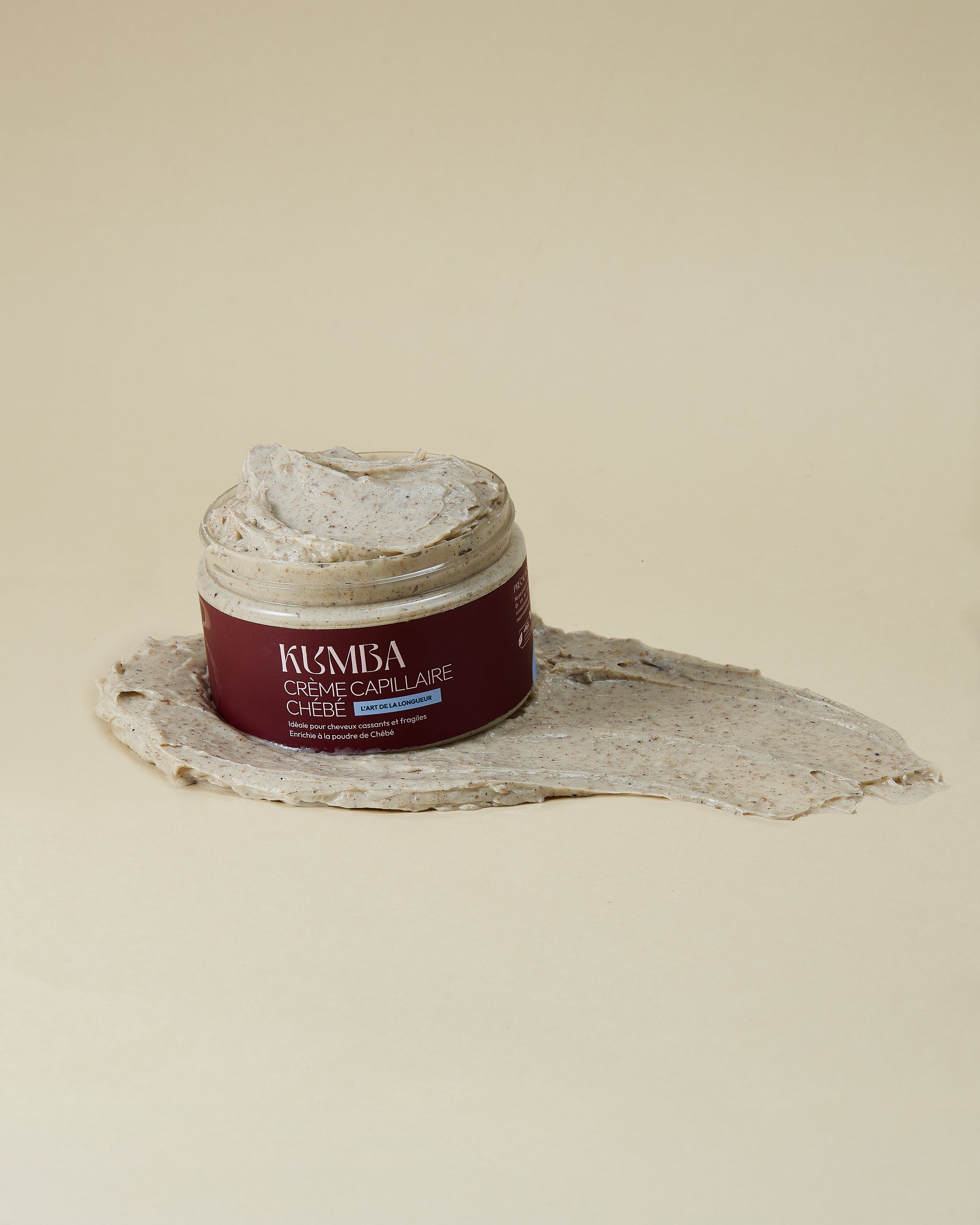 crème capillaire hydratante au chébé du Tchad Kumba Cosmetics, pour la longueur des cheveux texturés : crépus, frisés, bouclés, ondulés