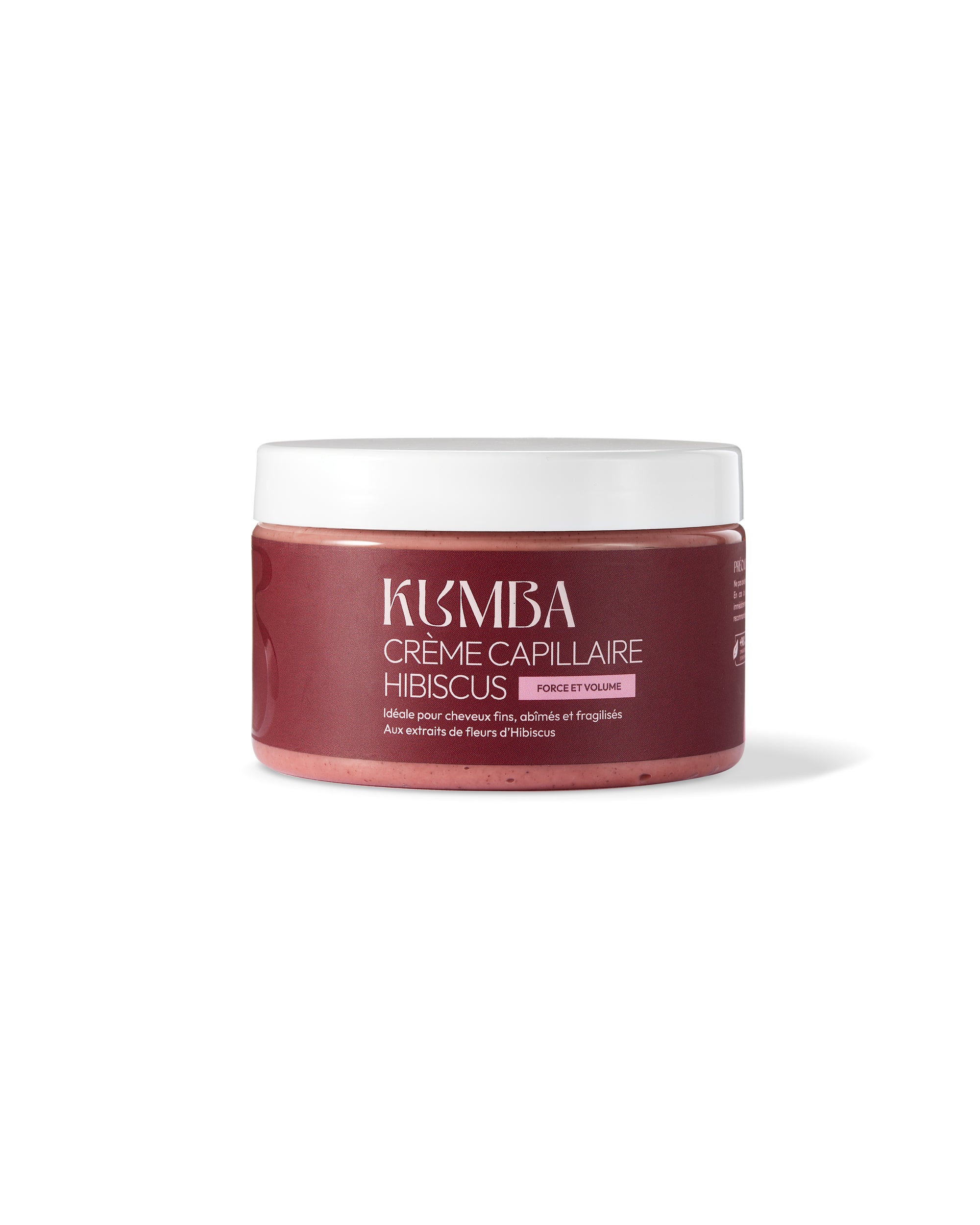 crème capillaire hydratante hibiscus Kumba Cosmetics, force et volume pour cheveux fins et fragilisés : crépus, frisés, bouclés, ondulés